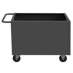 28 in. 4 Sided Box Truck, Gray - 1400 lbs
