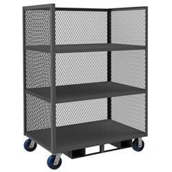 69 in. 3 Sided Mesh Truck, Gray - 3600 lbs