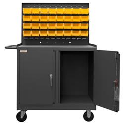 58 in. Mobile Workstation, Gray - 1400 lbs