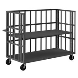 57 in. Open Portable Truck, Gray - 3000 lbs