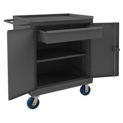 47 in. Heavy Duty Mobile Bench Cabinet, Gray - 1900 lbs
