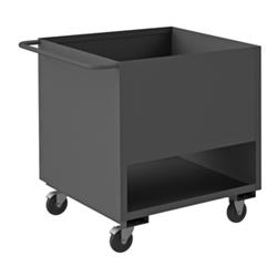 40 in. 4 Sided Low Deck Truck, Gray - 1400 lbs