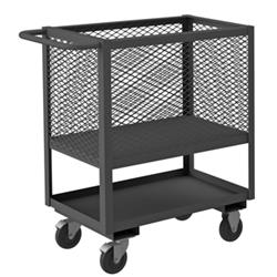 40 in. 4 Sided Mesh Low Deck Truck, Gray - 1400 lbs