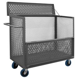 46 in. 3 Sided Mesh Truck, Gray - 3600 lbs