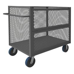 47 in. 3 Sided Mesh Truck, Gray - 3600 lbs
