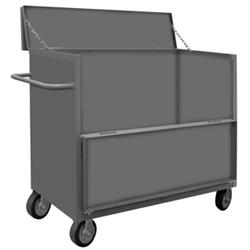 46 in. 3 Sided Truck, Gray - 2000 lbs