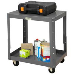 Picture of Durham MTMA243028-1K23PO95 4 in. Adjustable Height Mobile Machine Table&#44; Gray - 1000 lbs
