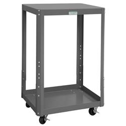 MTMA243640-1K23PO95 4 in. Adjustable Height Mobile Machine Table, Gray - 1000 lbs
