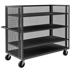 57 in. 3 Sided Mesh Truck, Gray - 2000 lbs