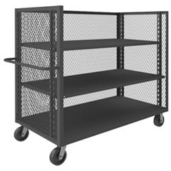 54 in. 3 Sided Mesh Truck, Gray - 2000 lbs