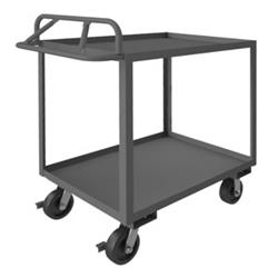 37 in. Rolling Service Cart, Gray - 3600 lbs