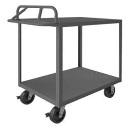 35 in. Rolling Service Cart, Gray - 3600 lbs