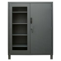 78 in. Heavy Duty Access Control Cabinet, Gray - 1650 lbs