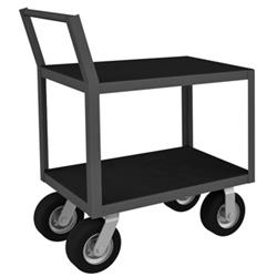 40 in. Low Profile Instrument Cart, Gray - 1200 lbs