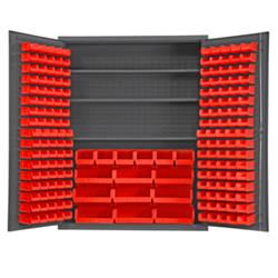 78 in. Cabinets with Hook-On-Bins & Adjustable Shelves
