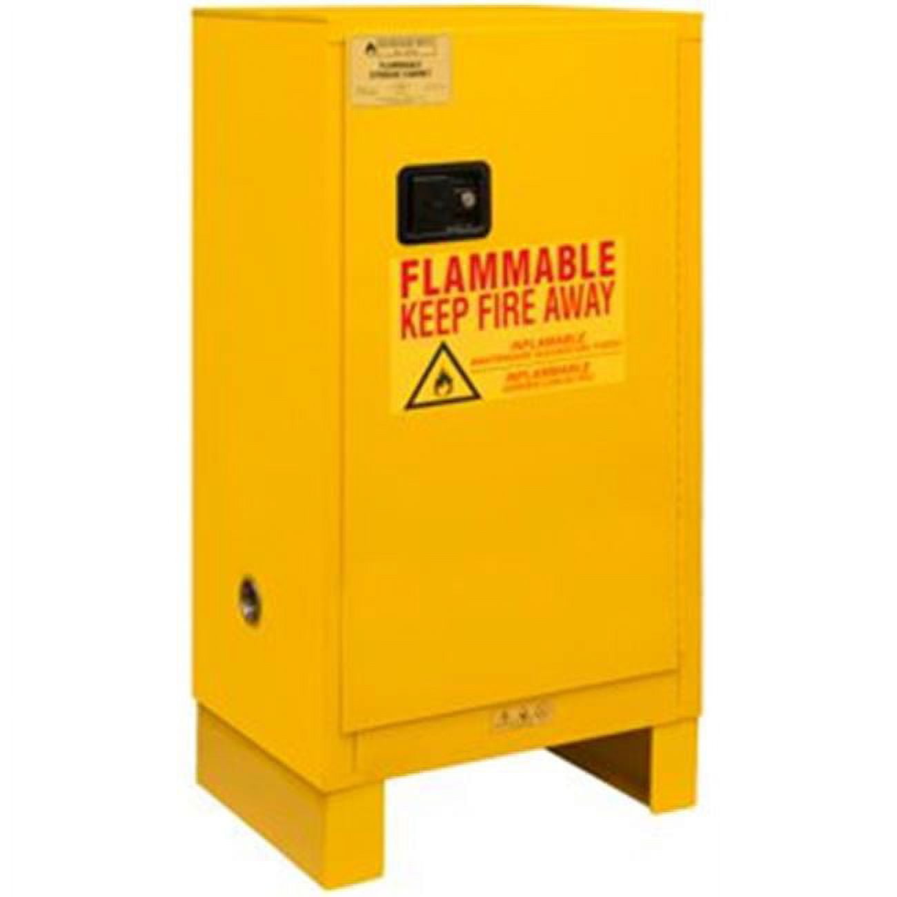 Picture of Durham 1016ML-50 50 in. Flammable Storage Cabinets with Legs, Yellow - 16 gal