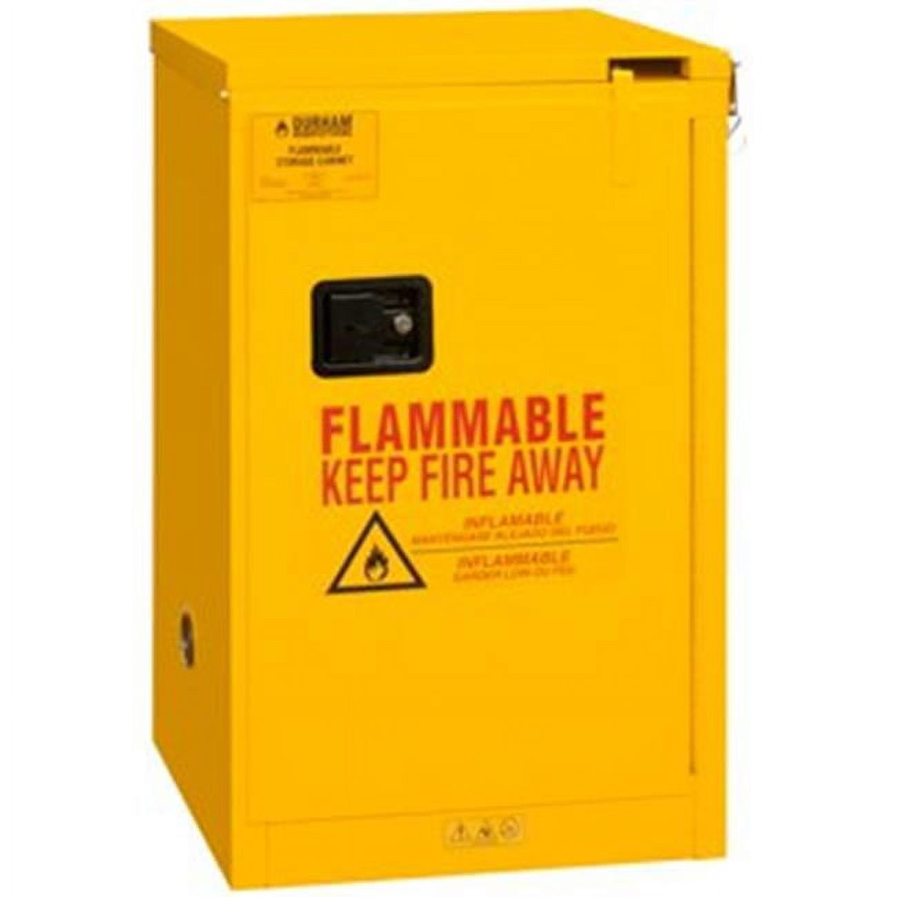 Picture of Durham 1016S-50 45 in. FM Approved Self Closing Safety Cabinet, Yellow - 16 gal