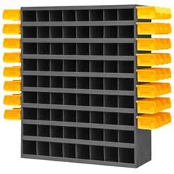 15 in. 72 Opening Bin, Gray - 500 lbs