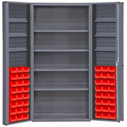 72 in. Cabinets with Hook-On-Bins & Adjustable Shelves