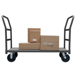 EPT2H30488PU95 17 in. Platform Trucks with Polyurethane Casters, Gray - 3600 lbs
