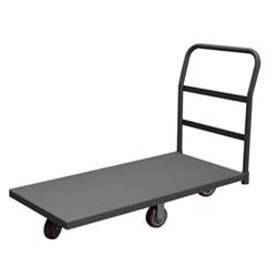 35 in. Platform Trucks with Polyurethane Casters, Gray - 1400 lbs -  GourmetGalley, GO2208872