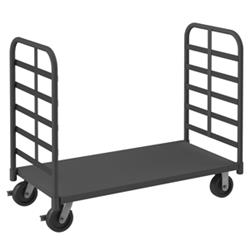 9 in. Platform Trucks with Phenolic Casters, Gray - 2000 lbs