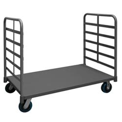 9 in. Platform Trucks with Polyurethane Casters, Gray - 3600 lbs