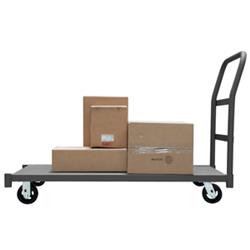 EPT4S30605MR95 35 in. Platform Trucks with Mold-On Rubber Casters, Gray - 2000 lbs