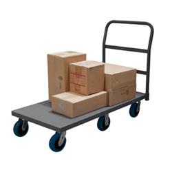 EPT6W24606PU95 9 in. Platform Trucks with Polyurethane Casters, Gray - 3600 lbs