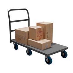 EPT6W30486PU95 9 in. Platform Trucks with Polyurethane Casters, Gray - 3600 lbs