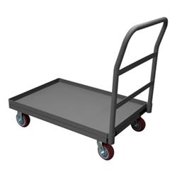 37 in. Platform Trucks with Polyurethane Casters, Gray - 1400 lbs -  GourmetGalley, GO2220282