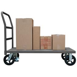 EPTFL24608MR95 39 in. Platform Trucks with Mold-On Rubber Casters, Gray - 2400 lbs