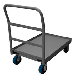 38 in. Platform Trucks with Polyurethane Casters, Gray - 3600 lbs