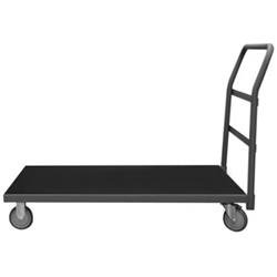 35 in. Platform Trucks with Polyurethane Casters, Gray - 1400 lbs -  GourmetGalley, GO2220095