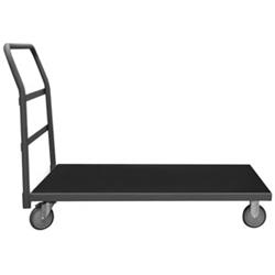 35 in. Platform Trucks with Polyurethane Casters, Gray - 1400 lbs -  GourmetGalley, GO2220098