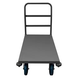 39 in. Platform Trucks with Polyurethane Casters, Gray - 3600 lbs