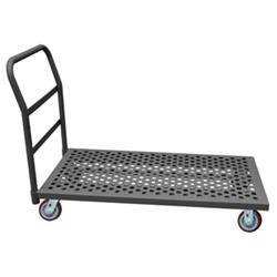 37 in. Platform Trucks with Polyurethane Casters, Gray - 1400 lbs -  GourmetGalley, GO2219398