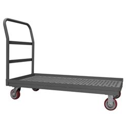 37 in. Platform Trucks with Polyurethane Casters, Gray - 1400 lbs -  GourmetGalley, GO2216850