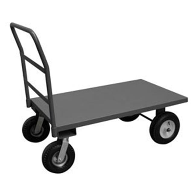 Picture of Durham PT304810-12PN95 14 in. Platform Trucks with Pneumatic Casters, Gray - 1750 lbs