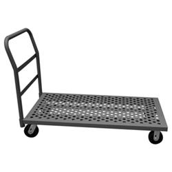 36 in. Platform Trucks with Phenolic Casters, Gray - 2000 lbs