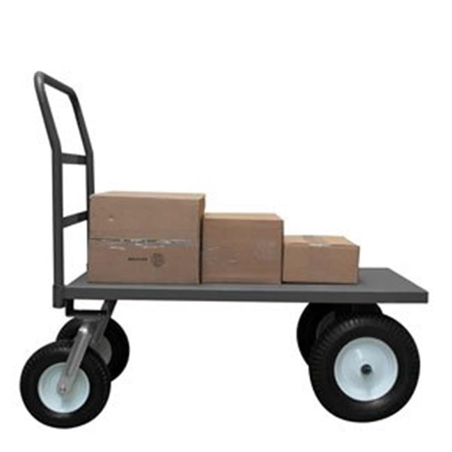 Picture of Durham PT304812-16PN95 46 in. Platform Trucks with Pneumatic Casters, Gray - 2500 lbs