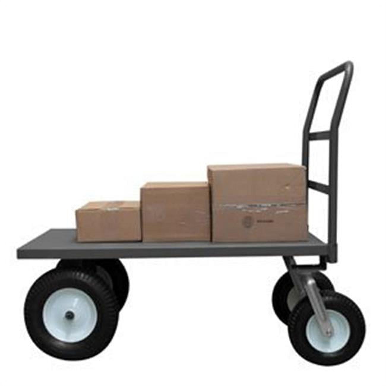 Picture of Durham PT366012-16PN95 46 in. Platform Trucks with Pneumatic Casters, Gray - 2500 lbs