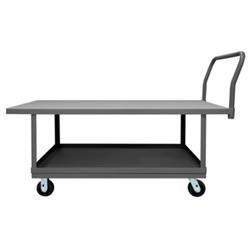 26 in. Platform Trucks with Phenolic Casters, Gray - 2000 lbs