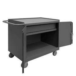 36 in. 14 Gauge Mobile Bench Cabinets, Gray