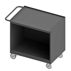 36 in. 14 Gauge Mobile Bench Cabinets, Gray
