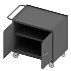 36 in. 14 Gauge Mobile Bench Cabinets, Gray