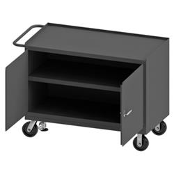 38 in. 14 Gauge Mobile Bench Cabinets, Gray