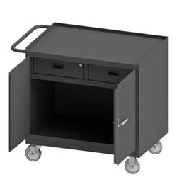 36 in. 14 Gauge Mobile Bench Cabinets, Gray