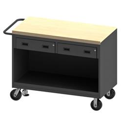 38 in. 14 Gauge Mobile Bench Cabinets, Gray