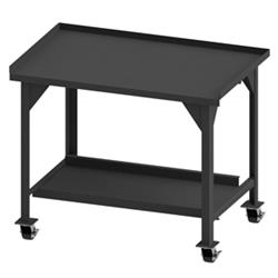 40 in. Mobile Work Benches, Gray - 4000 lbs